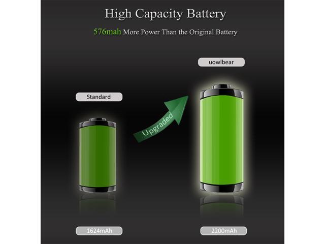 uowlbear 2200mAh Battery for iPhone SE A1662 A1723 A1724 with Complete Replacement Kits and 2 Set Adhesive Strips -0 Cycle High Capacity