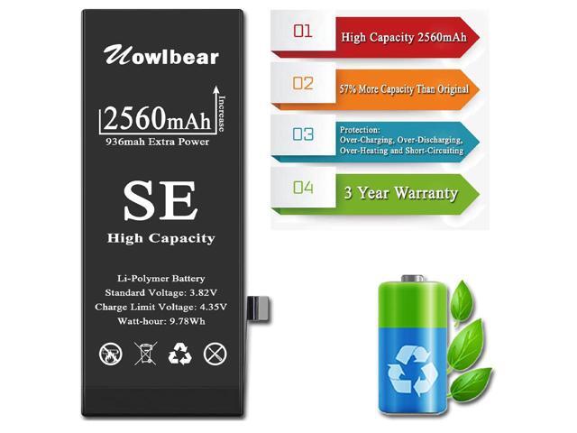 Battery for iPhone SE First Generation, uowlbear 2560mAh Replacement Battery for 2016 Edition iPhone A1662 A1723 A1724 with Complete Replacement...