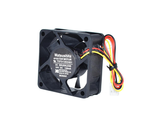 Ventilador enfriador de servidor de 3 pines, para Matsushita TSF612B2401 DC24V 135mA 60x60x25mm