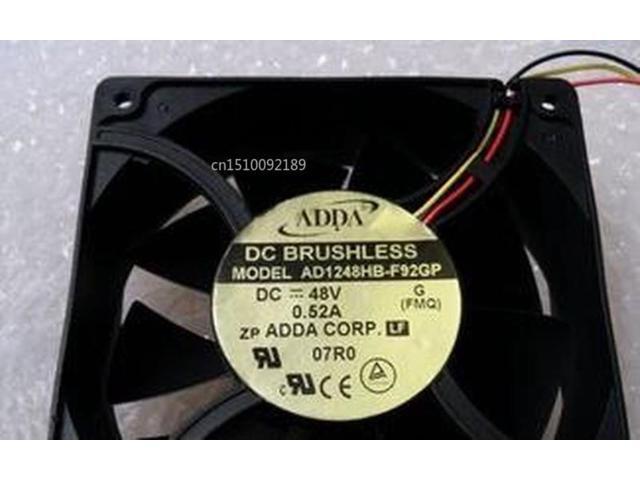 Ventilador enfriador de servidor de 3 cables, para AD1248HB-F92GP DC 48V 0.52A 120x120X38mm