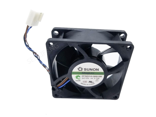 PF70251VX-Q000-S99 de 7cm, 7025, 70x70x25mm, 12V, 3,7 W, 4 líneas, ordenador, pwm, chasis, CPU, ventilador de refrigeración