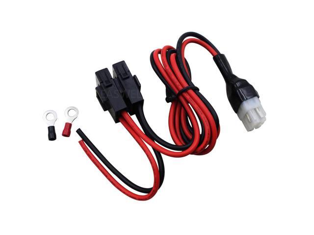 4 pin 12AWG DC cable de alimentación para el cable Yaesu Icom IC-7200 IC-7410 IC-910H IC-9700 Alinco