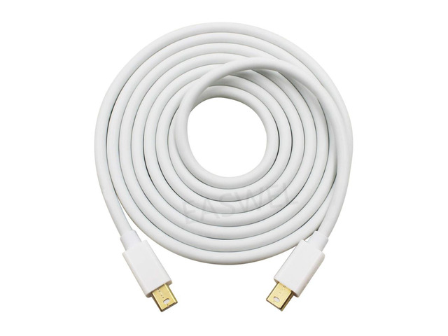 Mini DisplayPort 1,2 a Mini DP Thunderbolt, Cable adaptador chapado en oro para Mac