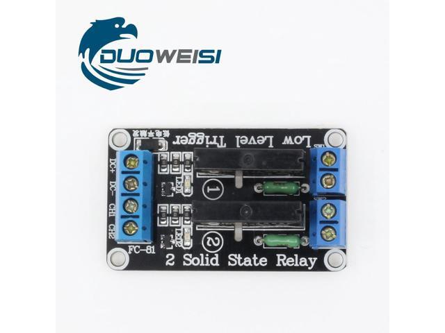 XD-69 2 channel 5v low level solid state relay module With solid state relay fuse 250V2A