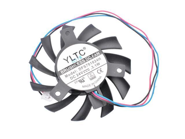 Photos - Computer Cooling Utek DFS701024H 24V 3.1W Diameter 65mm, hole pitch 40mm, 3 wires, cooling fan f 