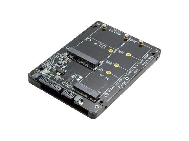 2 in 1 Combo M.2 NGFF B-Key & MSATA SSD to SATA 3.0 Adapter Converter Case Enclosure Support SATA Reversion 3.2