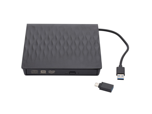USB 3.0 Slim External DVD Burner Mobile Optical Drive RW CD Drive Reader Player Optical Drives for PC Laptop Desktop