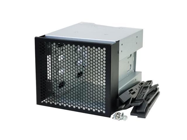 3X Optical Drive Bay to 4-Bay 3.5Inch SATA SAS HDD Cage Rack Bracket Hard Drive Tray Caddy Adapter with SATA 3.0 Cable C