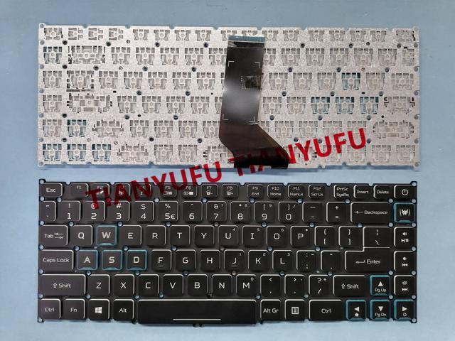 FOR Acer Predator Triton 500 PT515-51 US Black Without Backlit Keyboard US BLACK LAPTOP KEYBOARD