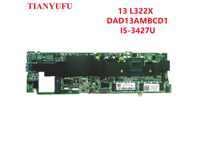 13 L322X motherboard CN-06FXWV 06FXWV 6FXWV DAD13AMBCD1 I5-3427U DDR3 For DELL XPS 13 L322x Laptop Motherboard tested 100% work