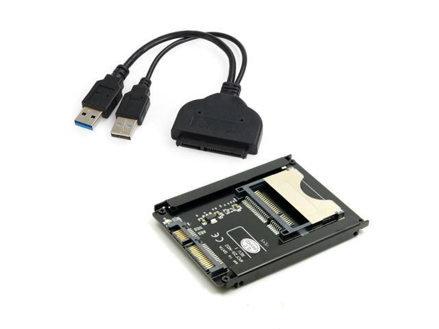 OIAGLH SATA 22Pin to USB 3.0 to CFast Card adapter 2.5 inch Hard Disk Case SSD HDD CFast Card Reader for PC Laptop