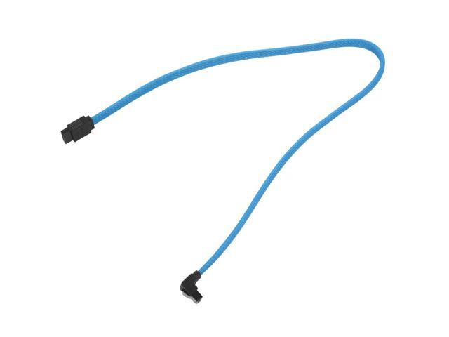 For 50CM SATA 3.0 III SATA3 7pin Data Cable 6Gb/s SSD Cables HDD Hard Disk Data Cord with Nylon Sleeved Premium Version(Blue)