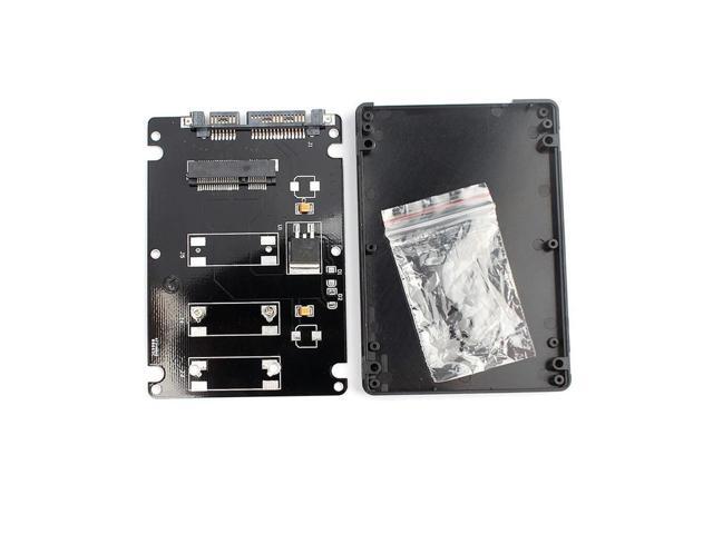 FOR Mini pcie mSATA SSD To 2.5Inch SATA3 Adapter Card With Case
