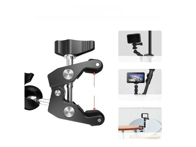FOR Metal Multi-function Ball Head Clamp Ball Mount Arm Super Clamp w/ 1/4'-20 Thread for Camera Cage Rig