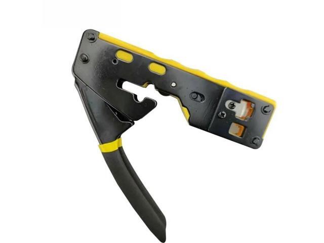FOR RJ45 Crimping Tool Kit, Integrated Ethernet Crimper Cat7 Cat6 Cat5 Crimping Tool Ratchet Modular Data Cable Crimper