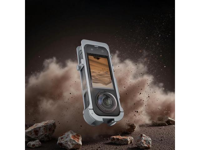 FOR Aluminum Frame Cage for X5, Metal Case Cold Shoe Housing with Silicone Lens Cover for X5 Accessories