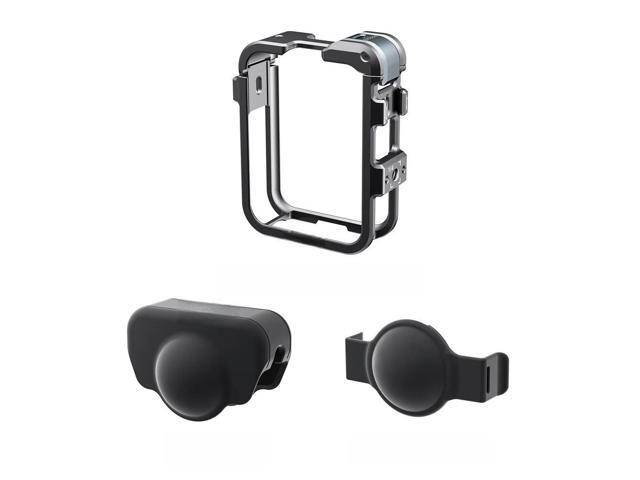 FOR Camera Rabbit Cage Metal Protective Case Aluminum Alloy Frame Cage with Silicone Lens Cover Protective Film For 360