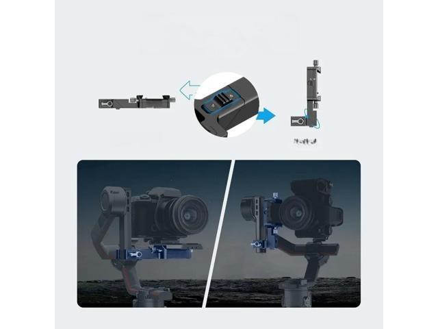 FOR Vertical Camera Mount Compatible with RS 4 3 2 Pro Gimbal Stabilizer 180° Rotating Base