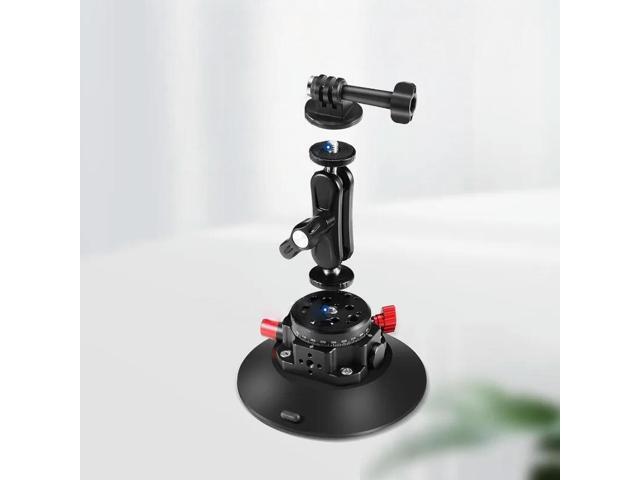 FOR 6 Camera Suction Cup Mount with Ball Head Arm, Metal Suction Cup Mount on Car Windshield Dash for Camera/ Camera