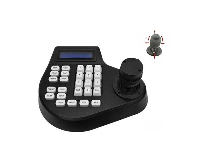 FOR Mini 2D 3D 4D Coaxial CCTV Keyboard Controller LCD 1.5Km Joystick RS485 PTZ E Camera Bracket for Pelco EU Plug