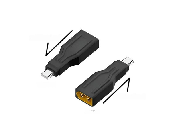 FOR XT60 Tousb C Adapter 100W 20V/5A Charging Connector Harging Connector Forlaptops LED Robot Vacuum