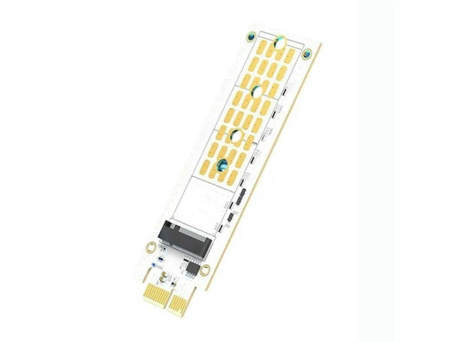 FOR RGB Computer Adapter 2280 HDD SSD PCIE X1 To M. 2 M Key NVME Riser Adapter Card Board HDD 32Gbps M2 Mkey M-Key Expansion Ca