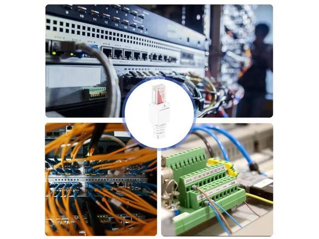 FOR 10 X Network Connectors Tool-Free RJ45 CAT6 LAN UTP Cable Plug Without Tools Cat5 Cat7 llation Cable Patch Cable