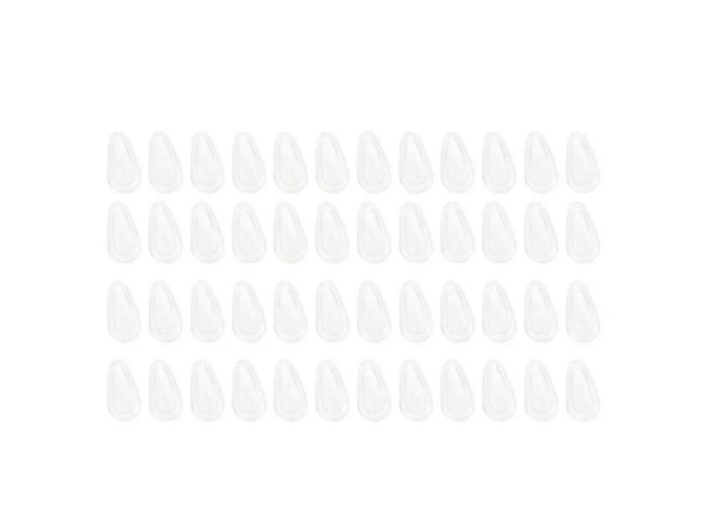 FOR Glasses& Sunglasses Compatible 24 Pairs Silicone Nose Pads, Non-Slip Adhesive Air Chamber Cushions 15Mm/0.6In For Eyegl