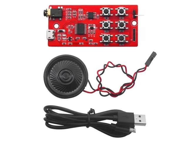 FOR YX5200-24SS MP3 Voice Module With TF Card Solt +Speaker+Micro USB UART Port For & Pi Projects DIY Kit