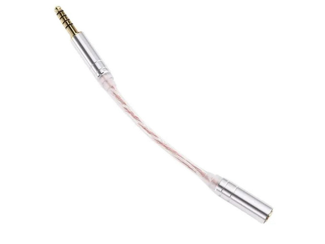 FOR Stereo Male Jack Balanced Audio Cable Adapter 4.4MM Male Plug To 3.5MM Female Balanced Connector