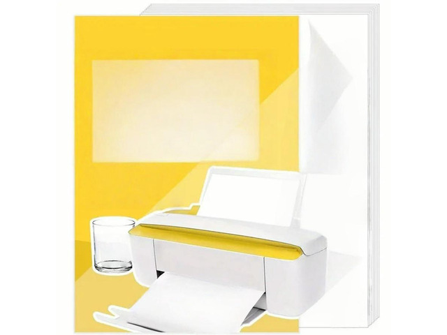 FOR Inkjet Printer Compatible 20 Sheets A4 Clear Sticker Paper Self Adhesive,8.3