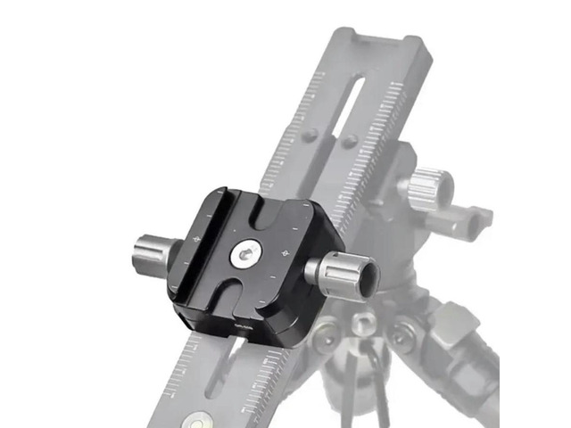 FOR QR-50B Double-Layer Quick Release Clamp Holder For Arca Swiss Macro Plate Tripod Head Panoramic Shooting Head Clamp Seat