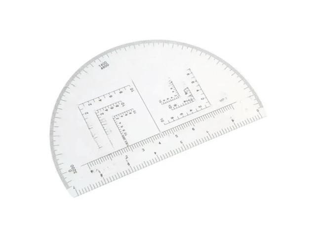 FOR Protractor For Land Navigation, Geographic Coordinate Ruler UTM/MGRS Coordinate Scale, 6' RA Plastic Tool