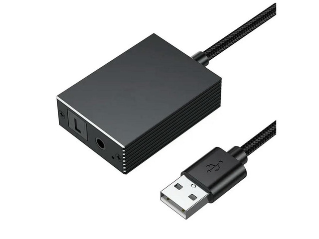 FOR USB To Optical SPDIF Toslink & 3.5Mm Audio Adapter For, For, TV, PC, Laptop, Smartphone To Sound Bar