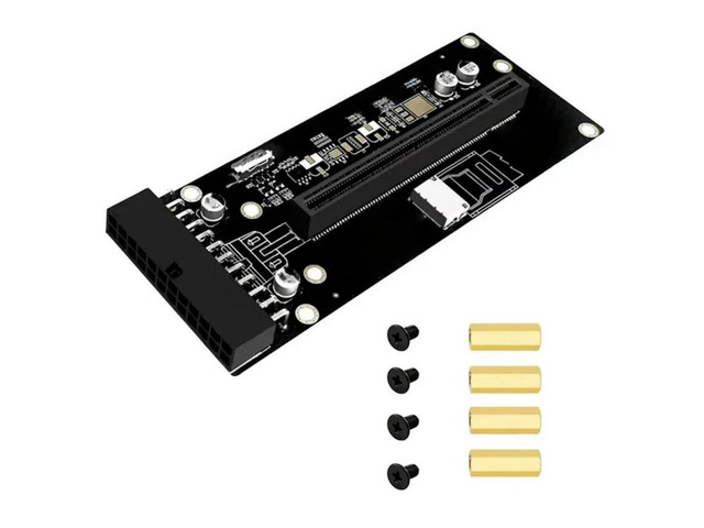 FOR SFF-8612 For GPU 24Pin Power Supply To PCI-E 4.0 X16 Adapter Riser Card High-Speed Stable Extension