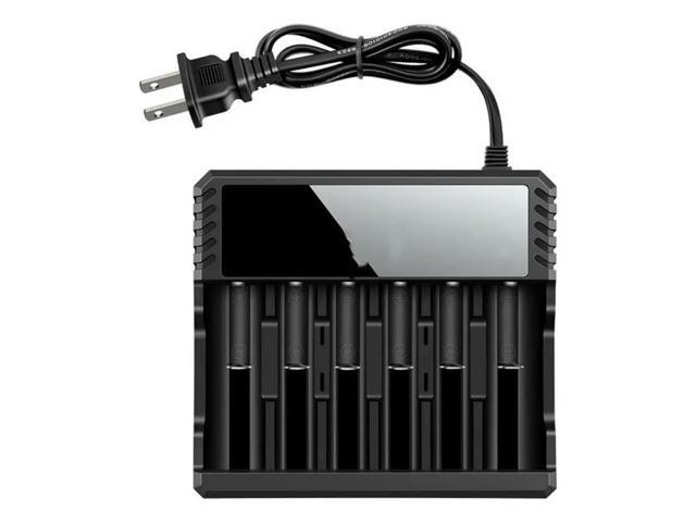 FOR 6 Bay Li- Lithium Smart Can Charge For Different Type Of Batteries US Plug