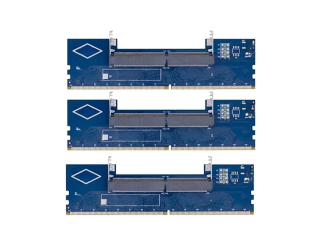FOR DDR4 Memory Adapter 3PCS Laptop To SO-DIMM To PC DIMM RAM Expansion Card Tes