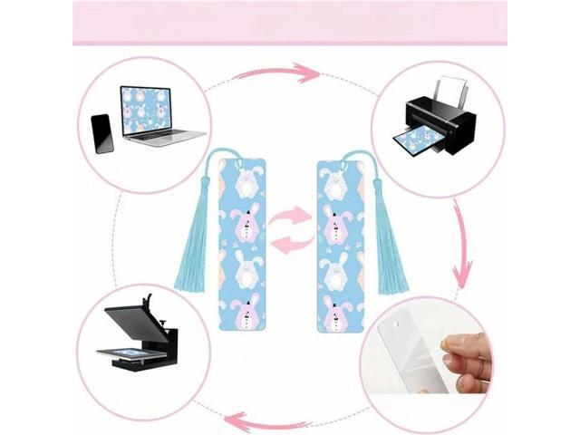 FOR Bulk Blank Sublimation Bookmark With Tassels Double Sided Printable Bookmarks Blanks For Heat Transfer Diy