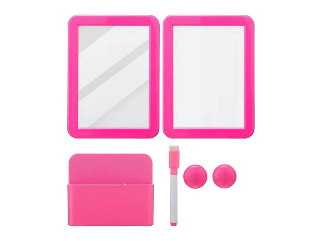 FOR Locker Accessory Kit-Girl Back To Supplie,Magnetic Whiteboard Mirror Dry Era