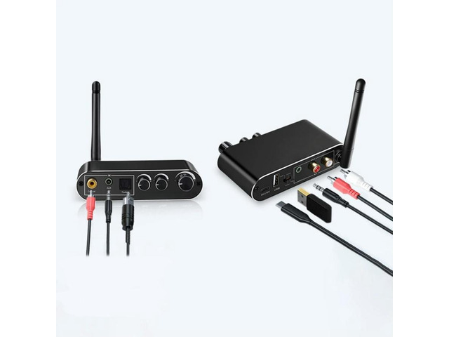 FOR 3 In 1 HIFI DAC Digital Audio To Analog Audio Converter & 3.5MM AUX Coaxial Optical Fiber