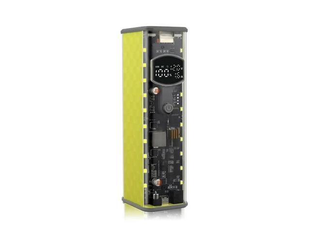 FOR PD65W Power Bank Case 8X18650 Power Bank Storage Box Fast Charging Holder With LED Light USB+Type-C