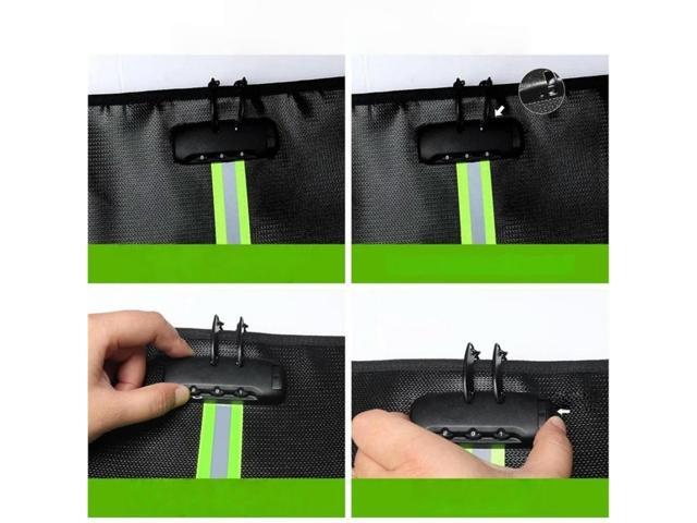 FOR Fireproof Document Bag, 5200Fireproof Document Box With Lock, Handle And Zipper For Cash, For Home