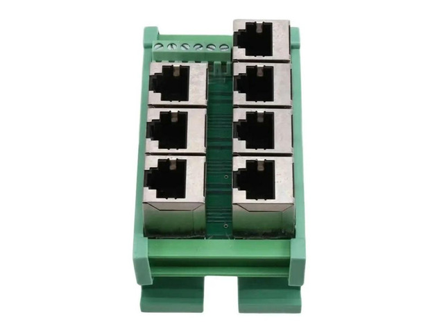 FOR RJ45 Male/Female Connector Adapter To 7-Pin RJ45 Network Terminal Block,Breakout Module For Wiring Testing