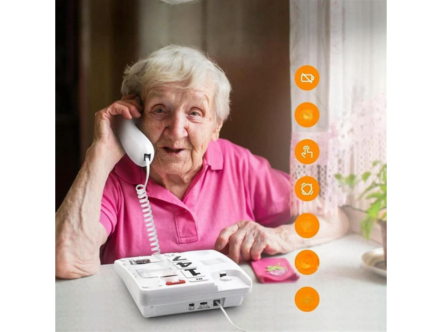 FOR Big Button Phone for Elderly Seniors, Home Land Line Phone One Key for Help 
