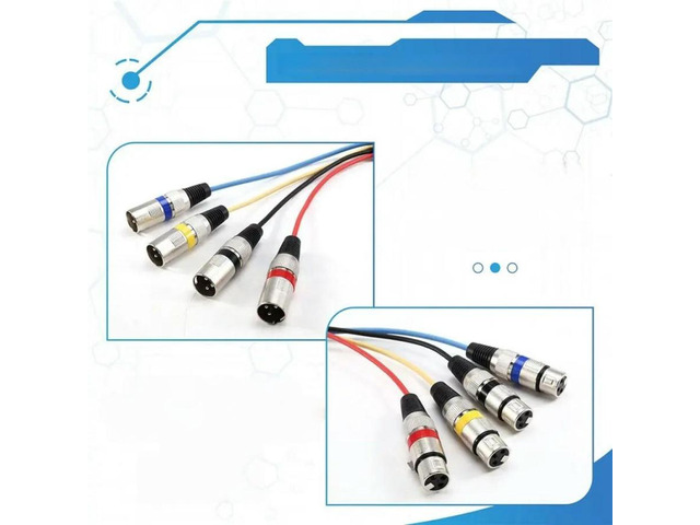 FOR 4 Channel XLR Male To Female Snake Cable - Pro Audio Effects Snake For Live,