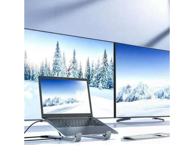FOR Hub USB For Mobiles, Tablets-Portable Folding Type-C Laptop Stand Docking St