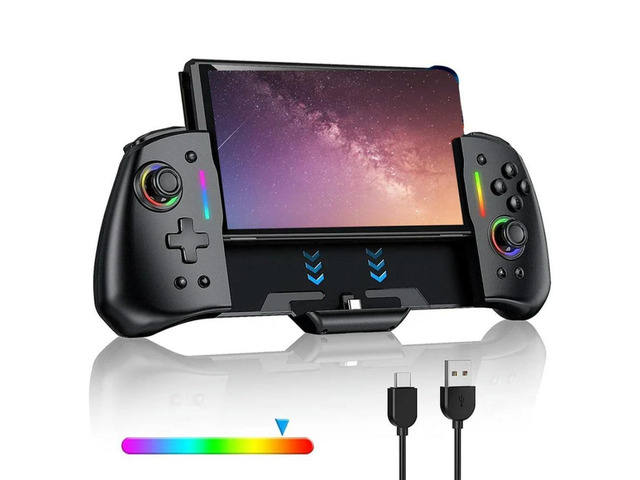 FOR Gamepad Controller Built-In 6-Axis Gyro Design Handheld Grip Double Motor Vi