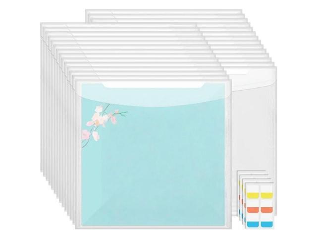 FOR 60 PCS Index Tabs Included Scrapbook Paper Storage Organizer 12X12 Inch 32 PCS For Holding Vinyl And Cardstock