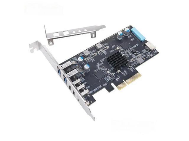 FOR PCI-E To Type-C Adapter Card PCIE To Type-Cx3+Type-Ax2+Type-E+19P IDC 10Gbps USB3.2 GEN2 For Win7/8/10/11