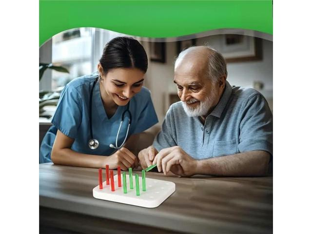 FOR Rehabilitation Training Tool, Finger Training Device For The Elderly, Acrylic 20-Hole Pegboard Finger Strength Training